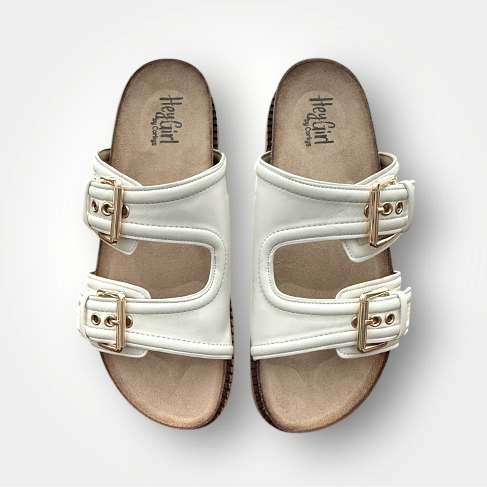 Women’s Shoreline Steps Sandals in White with Adjustable Straps! 10! NWT!